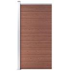 vidaXL Schuttingpaneel 95x186 cm HKC bruin, Tuin en Terras, Verzenden, Nieuw