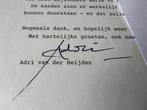 A.F.Th. van der Heijden - Getypte dankbrief aan Hans Matla -