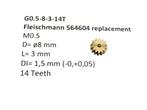 micromotor G0.5-8-3-14T tandwiel, Overige merken, Gelijkstroom, Verzenden, Overige typen