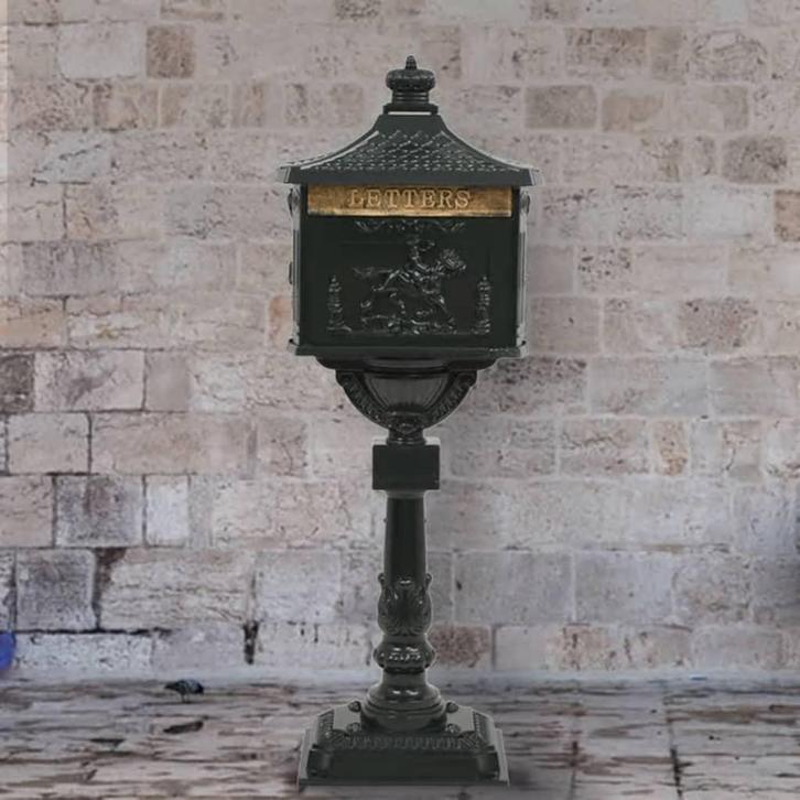 vidaXL Staande brievenbus vintage stijl roestbestendig, Tuin en Terras, Brievenbussen, Nieuw, Verzenden