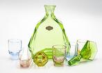 Art Deco Marked Multicolor EB Iser Kristall  Faceted, Antiek en Kunst