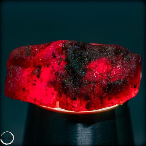 Natuurlijk robijnrood kristal, onbehandeld, Birma 54 ct-, Verzamelen, Mineralen en Fossielen