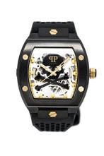 Philipp Plein - The $keleton Black - PWBAA0521 - Homme -, Handtassen en Accessoires, Horloges | Heren, Nieuw