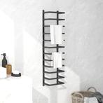 vidaXL Handdoekenrek 24x12x96 cm staal zwart, Huis en Inrichting, Badkamer | Badtextiel en Accessoires, Verzenden, Nieuw