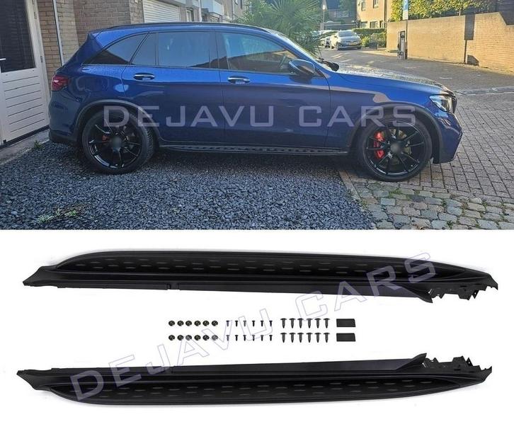 Treeplanken Zwart voor Mercedes Benz GLC X253 SUV C253 Coupe, Auto diversen, Tuning en Styling, Ophalen of Verzenden