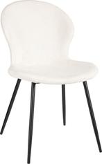2dekans | Mica Decorations Max Eetkamerstoel - Velvet - Off, Huis en Inrichting, Ophalen of Verzenden, Nieuw
