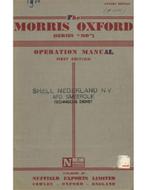 1949 MORRIS OXFORD (SERIES MO) INSTRUCTIEBOEKJE ENGELS