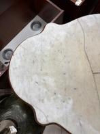 Table dappoint - Noyer, Marbre de Carrare