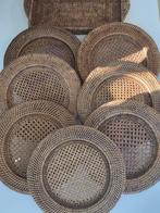 Flamant - Bord (8) - Met dienblad - Rattan, Bamboe -, Antiek en Kunst