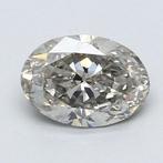 1 pcs Diamant - 1.20 ct - Ovaal - Elegant lichtgrijs - SI1