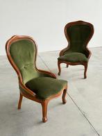 Fauteuil (2) - Textile, Bois - Fabrication italienne - H :