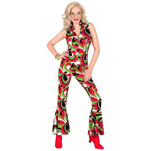 Disco 70S Jumpsuit Rood Groen Dames, Vêtements | Femmes, Costumes de carnaval & Vêtements de fête, Envoi