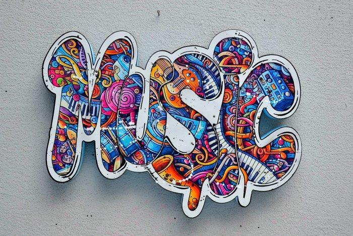 Patrycja Mroczkowska - MUSIC 3D Pop Art XL, Antiek en Kunst, Kunst | Designobjecten