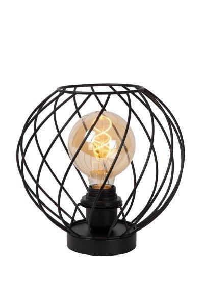 Lucide DANZA - Tafellamp - Ø 25 cm - 1xE27 - Zwart, Huis en Inrichting, Lampen | Tafellampen, Nieuw, Verzenden