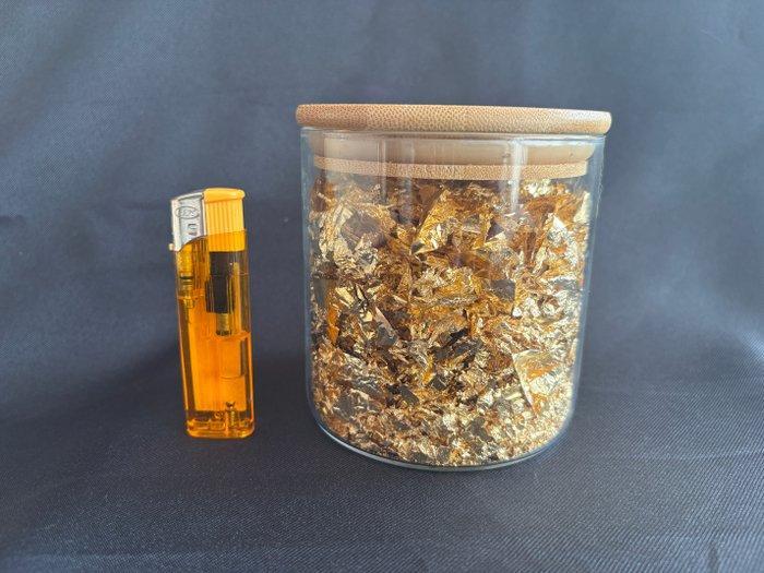 Goud Thai Gold Flakes 24K / Bladen – Grote hoeveelheden- 10, Collections, Minéraux & Fossiles