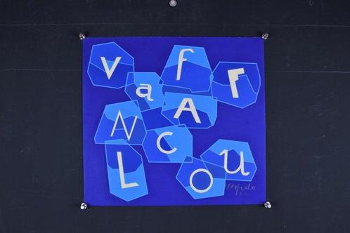 Ugo Nespolo (1941) - Vaffanculo blu, Antiek en Kunst, Antiek | Overige Antiek