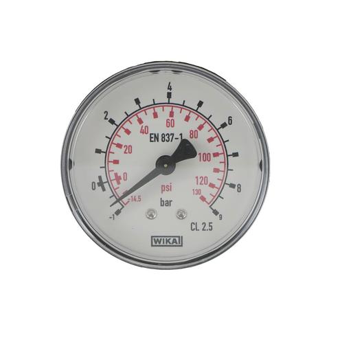 1..9 Bar Manometer Achteraansluiting Kunststof/Messing 63 mm, Doe-het-zelf en Bouw, Overige Doe-Het-Zelf en Bouw, Verzenden