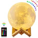 3D RGB Sterren Maan Galaxy Lamp 20cm met Afstandsbediening -, Verzenden, Nieuw