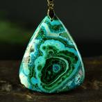 Malachiet met Chrysocolla - Hoge kwaliteit en grote maat -, Verzamelen