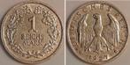 Duitsland 1 Reichsmark 1927 J fast vorzueglich, gereinigt..., Verzenden
