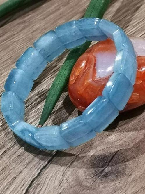 Aguamarijn / Aquamarine AAA Sieraden - Hoogte: 12 mm -, Verzamelen, Mineralen en Fossielen