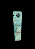 Oude Egypte, late periode Faience Shu Amulet (Zonder