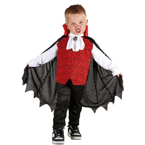 Halloween Vampier Kostuum Rood/Zwart Kind 3/4 jaar, Enfants & Bébés, Costumes de carnaval & Déguisements, Envoi