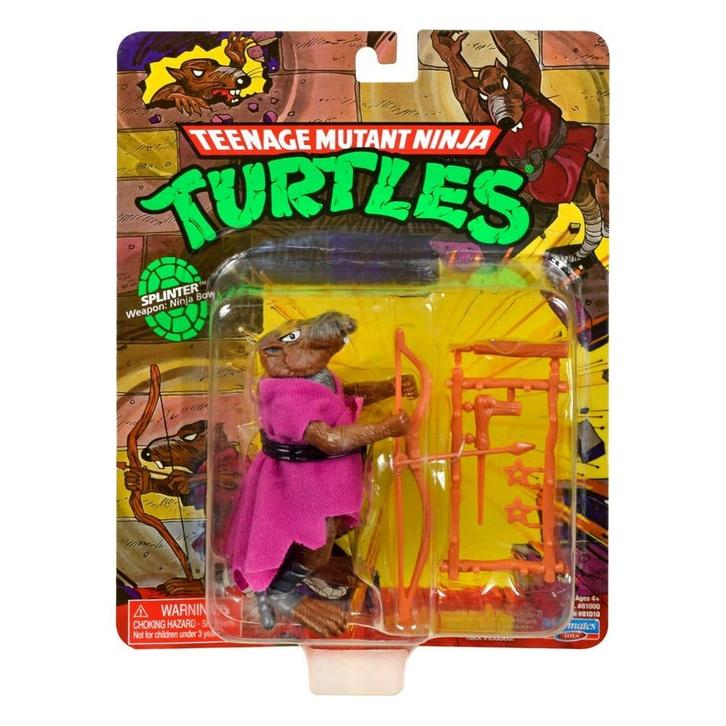Teenage Mutant Ninja Turtles Action Figure Classic Splinter, Collections, Cinéma & Télévision, Enlèvement ou Envoi