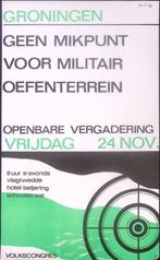 Vergadering over militaire oefeningen in Groningen op poster, Verzamelen, Verzenden, Nieuw, Overige onderwerpen, Met lijst