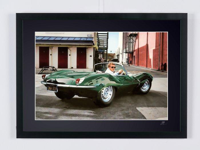 Steve McQueen and 1956 Jaguar Xkss - Fine Art Photography -, Collections, Cinéma & Télévision