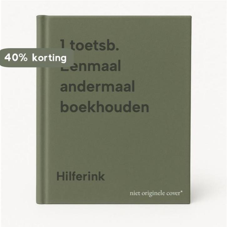 1 toetsb. Eenmaal andermaal boekhouden 9789001894078, Boeken, Studieboeken en Cursussen, Gelezen, Verzenden