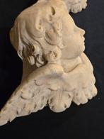 sculptuur, Coppia Cherubini Alati in Marmo XVIII - 25 cm -