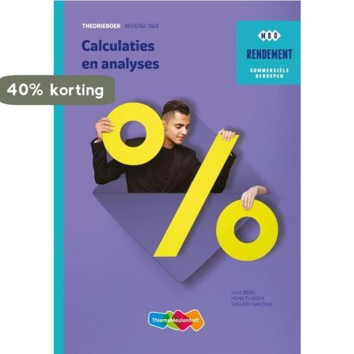 Calculaties en Analyses Niveau 3&4 Theorieboek 9789006372298, Boeken, Schoolboeken, Zo goed als nieuw, Verzenden