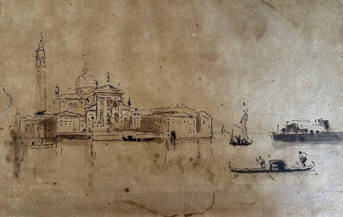 Franceco Guardi (1712-1793) - Veduta di San Giorgio Mggiore, Antiek en Kunst, Kunst | Schilderijen | Klassiek
