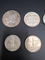 België, Nederland. Lot de monnaies argent Belgique et pays, Postzegels en Munten