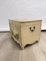 Kist - Hout - Franse handgeschilderde kist