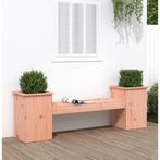 vidaXL Bankje met plantenbakken 184,5x39,5x56,5 cm, Verzenden, Nieuw