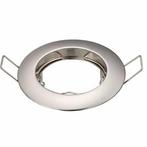 Inbouwspot zilver - GU10 & MR16 - mat chroom - behuizing ro, Huis en Inrichting, Lampen | Spots, Verzenden, Nieuw