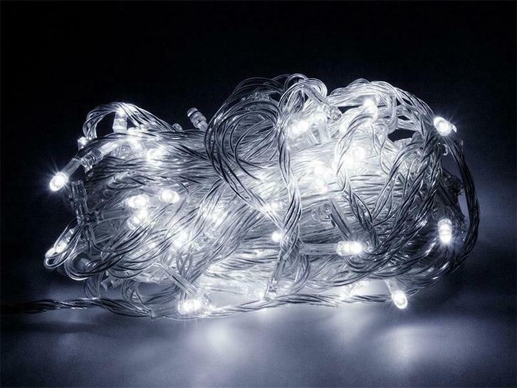 Kerstverlichting Koud Wit 22 Meter 300 LEDs - 8 Standen, Diversen, Kerst, Verzenden