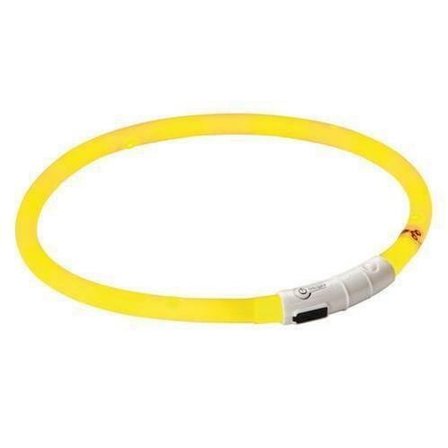 LED EASYDOG halsband - geel - inkortbaar 20 tot 70 CM -, Maison & Meubles, Lampes | Autre, Envoi