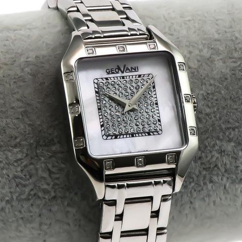 GEOVANI - Swiss Diamond Watch - GOL591-SS-DD-7 - Sans Prix, Handtassen en Accessoires, Horloges | Heren