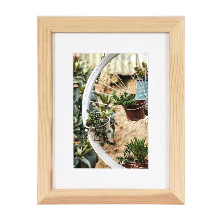 Henzo Fotolijst Jardin Naturel 10x15 cm met Passe Partout, Huis en Inrichting, Woonaccessoires | Lijsten, Verzenden