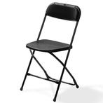 Klapstoel Budget | Zwart | Stapelbaar | 430x450x800(h)mm, Verzenden, Nieuw in verpakking