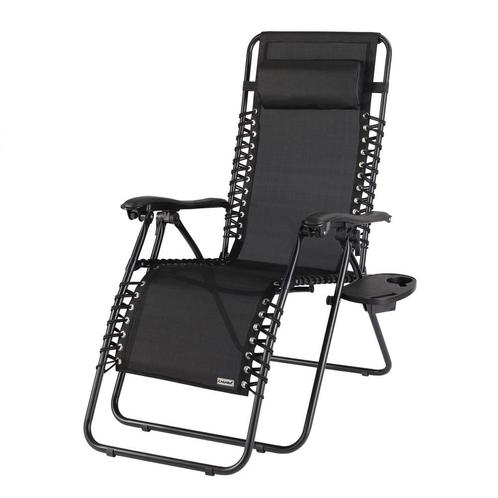 Zwarte ligstoel tuin - Stijlvol en comfortabel - 175x67x1..., Tuin en Terras, Tuinstoelen, Nieuw, Ophalen of Verzenden