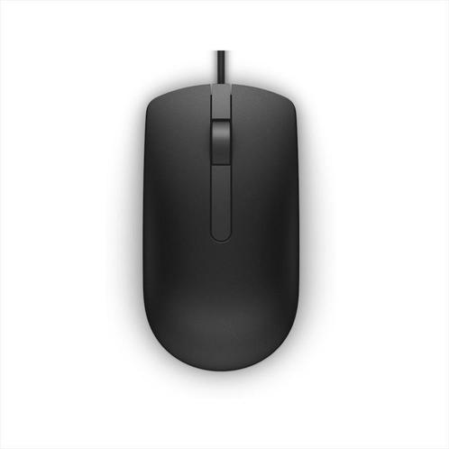 DELL MS116 USB optisch muis 1000 dpi zwart, Computers en Software, Muizen, Nieuw, Ophalen of Verzenden