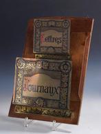 Tijdschriftenhouder - Franse Art Nouveau wandhouder voor, Antiek en Kunst