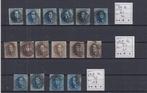 België 1851 - Leopold I - Mooi lot medaillons (, Postzegels en Munten, Gestempeld
