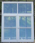 afrormosia houten raam , chassis , venster 133 x 170, Bricolage & Construction, Châssis & Portes coulissantes, Ophalen of Verzenden