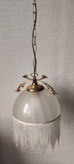 Lamp - Messing, Parels, Antiek en Kunst, Curiosa en Brocante