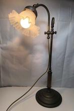Tafellamp - Messing, Kristal - Art Nouveau-lamp